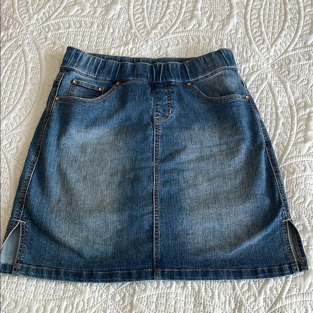 Jag Jeans denim skort with attached biker shorts